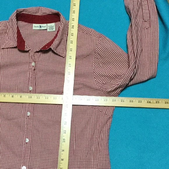 Red Tapered Women’s Duck Head Blouse🍒🦚 - Picture 2 of 4